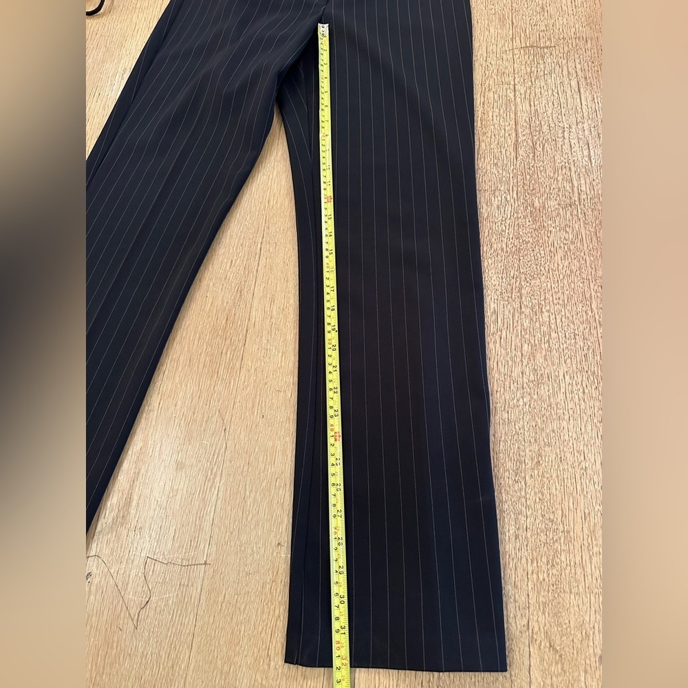 Y2K Studio Y Black Pinstripe 3 Piece Sleeveless Pantsuit - Picture 13 of 15